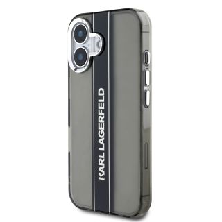 Karl Lagerfeld IML Stripe Logo Case for Apple iPhone 16 (KLHCP16SHCFCPSCK)