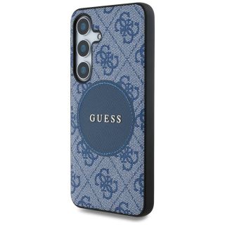 Guess 4G Round Patch Classic Logo MagSafe Case for Samsung Galaxy S25 (GUHMS25SP4PGRSGB)