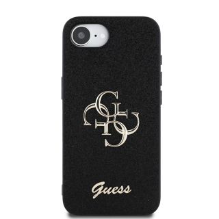 Guess PU Fixed Glitter 4G Metal Logo Case for Apple iPhone 16e (GUHCPSE4HG4SGK)