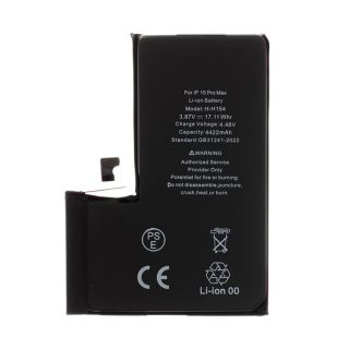 Apple replacement battery for iPhone 15 Pro Max (4.48V, 4422mAh, 17.11Wh) (BT-IPH15PRMAX)