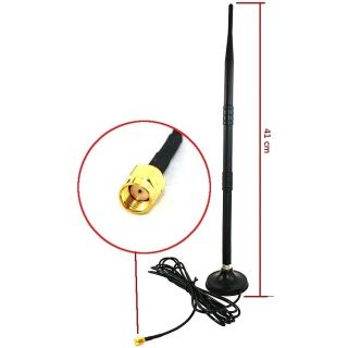 Savio AK-05 External Antenna WiFi 12dBI / 2,400 - 2,483MHz / 2m (AK-05)