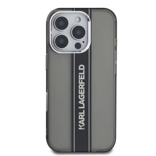 Karl Lagerfeld IML Stripe Logo Case for Apple iPhone 16 Pro (KLHCP16LHCFCPSCK)