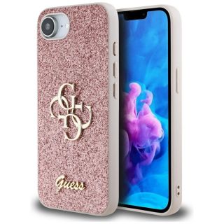 Guess PU Fixed Glitter 4G Metal Logo Case for Apple iPhone 16e (GUHCPSE4HG4SGP)