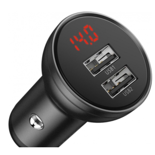 Baseus TZCCBX-0G 24W Car Charger with 3in1 Multi-Charging Cable (TZCCBX-0G)
