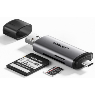 Ugreen CM185 USB-C + USB  3.0 SD/Micro SD Card Reader (50706)