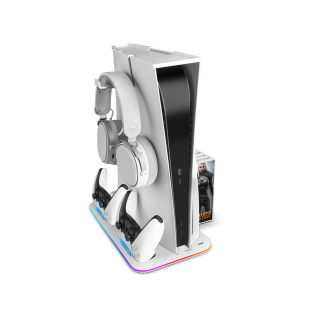 Mars Gaming MPS5B2 Многофункциональная подставка для PS5 с охлаждением / RGB (MPS5B2)