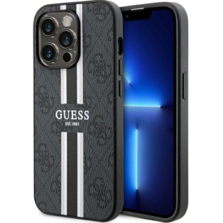 Guess 4G Printed Stripes MagSafe Back case for Apple iPhone 14 Pro Max (GUHMP14XP4RPSK)