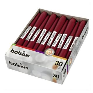 Bolsius Table Candle 245/24mm Dark Red 1pc (37359744)