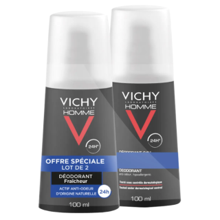 Vichy Homme Deodorant 24H / 2 x 100 ml (3433425000664)