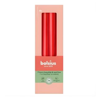 Bolsius Table candles 245/24mm Red 4pcs (37356941)