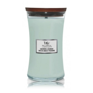 Woodwick Sagewood & Seagrass Scented Candle 610 g (5038581148595)
