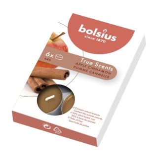 Bolsius True Scents Tealights Scented Candles Apple Cinnamon 6.pcs (37941595)