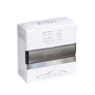 Millefiori Milano Icon Car Air Freshener Silver Spirit Classic (8051938698069)