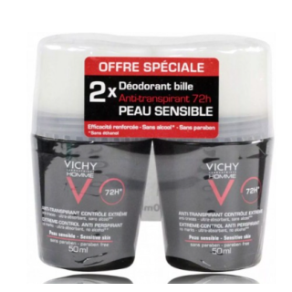 Vichy Homme 72H Anti-Perspirant 2 x 50 ml (3433425000640)