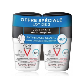 Vichy Homme 48H Anti-Perspirant 2 x 50 ml (3433425221649)