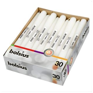 Bolsius Table Candle 245/24mm White 1pc (37359702)