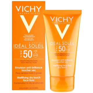 Vichy Idéal Soleil SPF50 Mattifying Face Fluid Dry Touch Protective Cream 50ml (3337871323622)