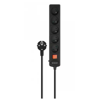 Savio LZ-16 Power Strip 5 ligzdas 1.8m (LZ-16)