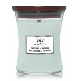 Woodwick Sagewood & Seagrass Scented Candle 453.6 g (5038581148656)