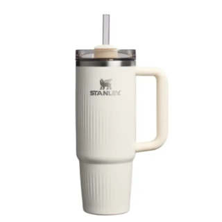 Stanley The Quencher H2.0 Thermos mug with straw 0.89 L Glossy cream (2813003015)