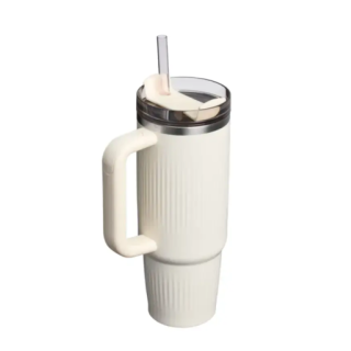 Stanley The Quencher H2.0 Thermos mug with straw 0.89 L Glossy cream (2813003015)