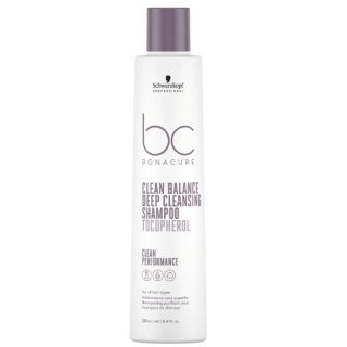 Schwarzkopf Professional BC Bonacure Clean Balance Deep Cleansing Shampoo Tocopherol 250ml (4045787726152)