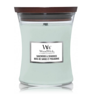 Woodwick Sagewood & Seagrass Scented Candle 610 g (5038581148595)