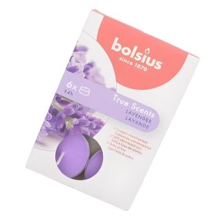 Bolsius True Scents Tealights Scented Candles Lavander 6pcs (37941577)