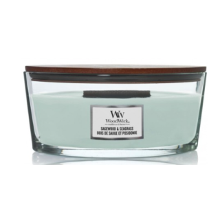 Woodwick Sagewood & Seagrass Scented Candle 453.6 g (5038581148656)