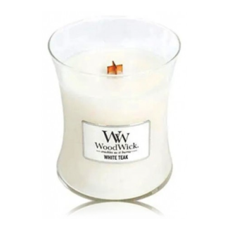 Woodwick White Teak Scented Candle 85 g (5038581062150)