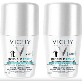 Vichy Invisible Resist Deodorant 72H / 2 x 50 ml (3337875895620)