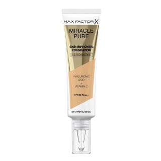Max Factor Miracle Pure Skin-Improving Foundation 33 Crystal Beige 30ml (3616302638680)