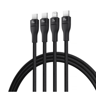 Baseus Flash Series 3 3-in-1 USB Cable 1.5m (6932172669676)