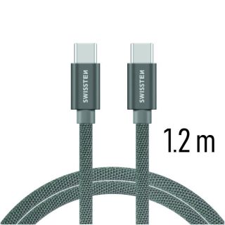 Swissten Textile Fast Charge 3A USB-C / USB-C Data and Charging Cable 1.2m (71527202)