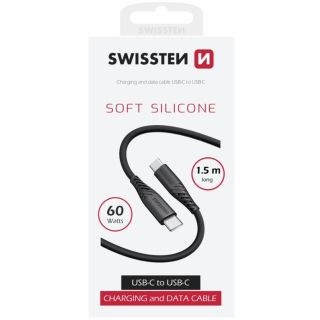 Swissten Soft Silicone 60W Data Cable USB-C - USB-C 1.5m (71532010)