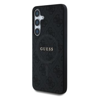 Guess PU Leather 4G Colored Ring MagSafe Case for Samsung Galaxy S25 Plus (GUHMS25MG4GFRK)