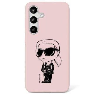 Karl Lagerfeld Graffiti Ikonik Printed Logo MagSafe Silicone Case for Samsung Galaxy S25 Ultra (KLHMS25LPNYKGRTP)
