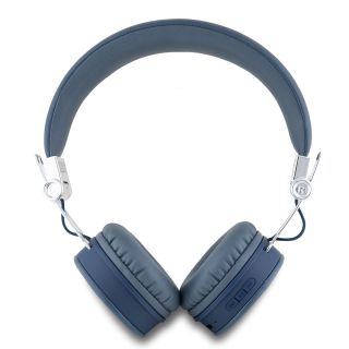 Guess PU Grained Triangle Logo ENC Wireless Headphones (GUBH70PGTSPSB)