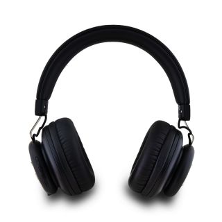 DKNY PU Leather Stack Logo Wireless Headphones (DKBHS6PUSLK)