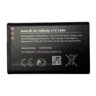 Nokia BL-5C Battery Li-Ion 1020mAh (OEM) (BL-5C/N)