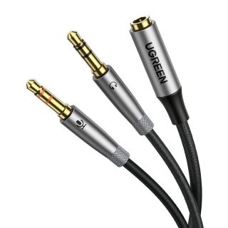 Ugreen AV193 Audio Cable 3.5mm Jack female - x2 male / 0.2m (50255)