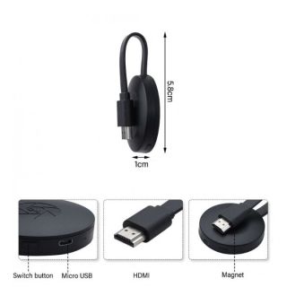 MiraScreen HDMI Dongle Chromecast Wireless multimedia video signal transmitter Miracast, Screencast / DLNA / AirPlay (RO-CHROMECAST)