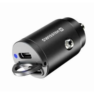 Swissten Nano PD Universal Car Charger 2x USB-C 45W (20111900)