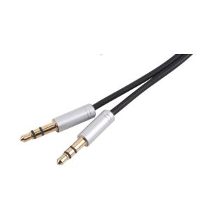 RoGer AU4P1 AUX Audio Cable / Stereo + Microphone (4pin) (RO-AU4P1-BK)