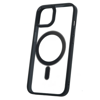 Mocco Satin Clear MagSafe Back case for Apple iPhone 15 Plus (MC-SCM-IPH-15P-BK)