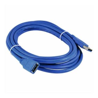 RoGer USB-A Extension Cable 5Gbps / 3m / blue (RO-USBA-EXT-3M-BE)