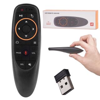 RoGer Air Mouse PRO1 Wireless remote control with QWERTY keyboard / gyro mouse / microphone (RO-AWRCM-BK)