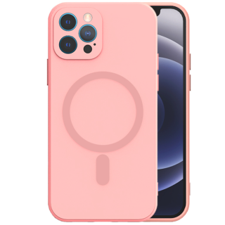 Mocco MagSilicone Soft Back Case Silicone Case for Apple iPhone 12 Pro Pink (MO-MAGSI-BC-IPH12PRO-PI)