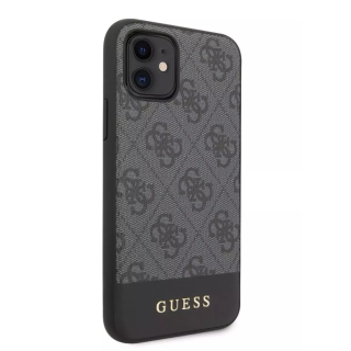 Guess 4G Stripe Phone Сase for Apple iPhone 11 (GUHCN61G4GLGR)
