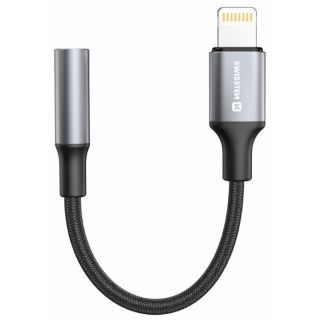 Swissten Lightning to Jack 3.5mm AUX Audio Adapter for iPhone and iPad 15 cm (73502313)